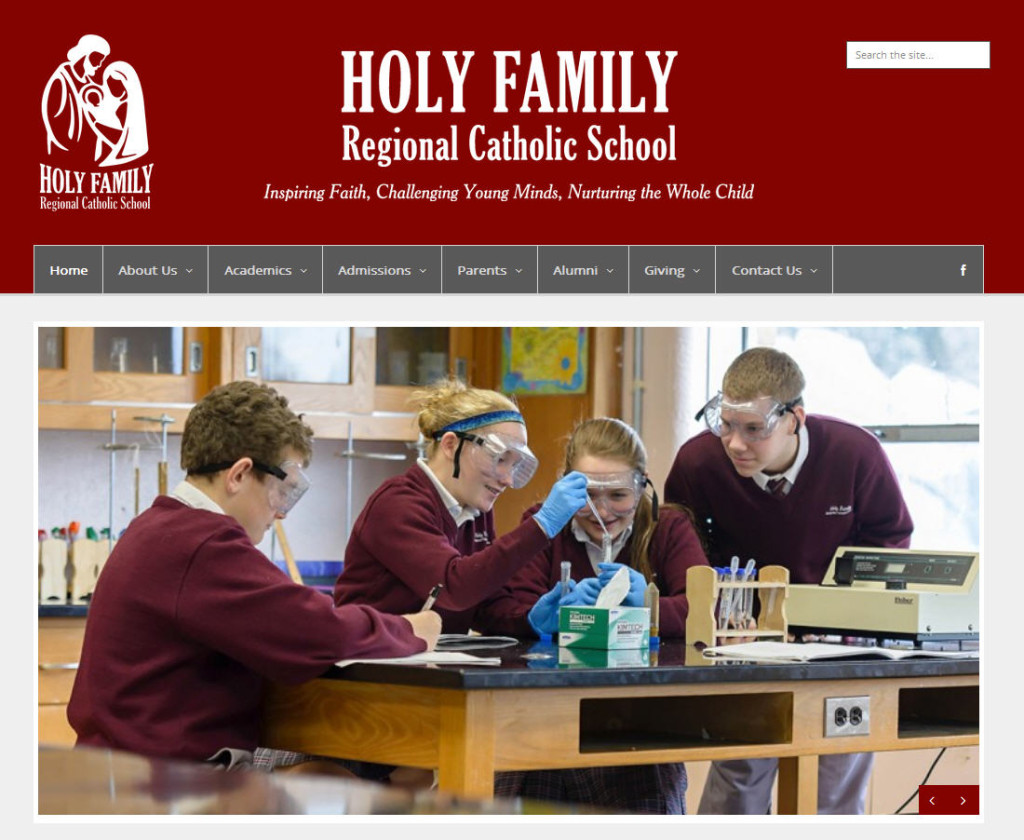 Holy Family Regional Catholic School Website [Healey Alumni School]